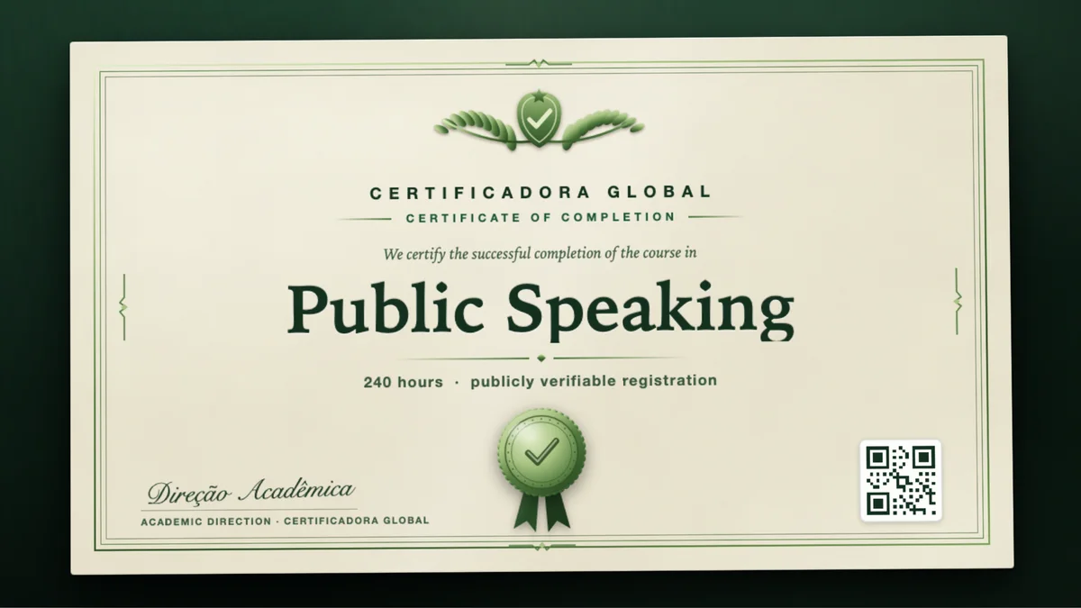Cover of the Public Speaking course