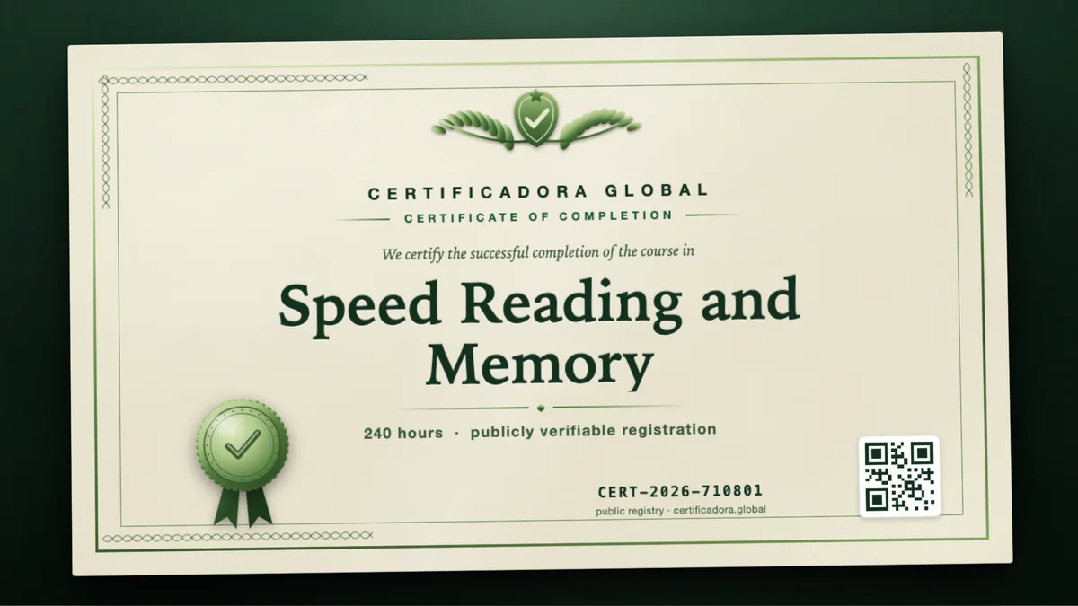 Cover of the Speed Reading and Memory course