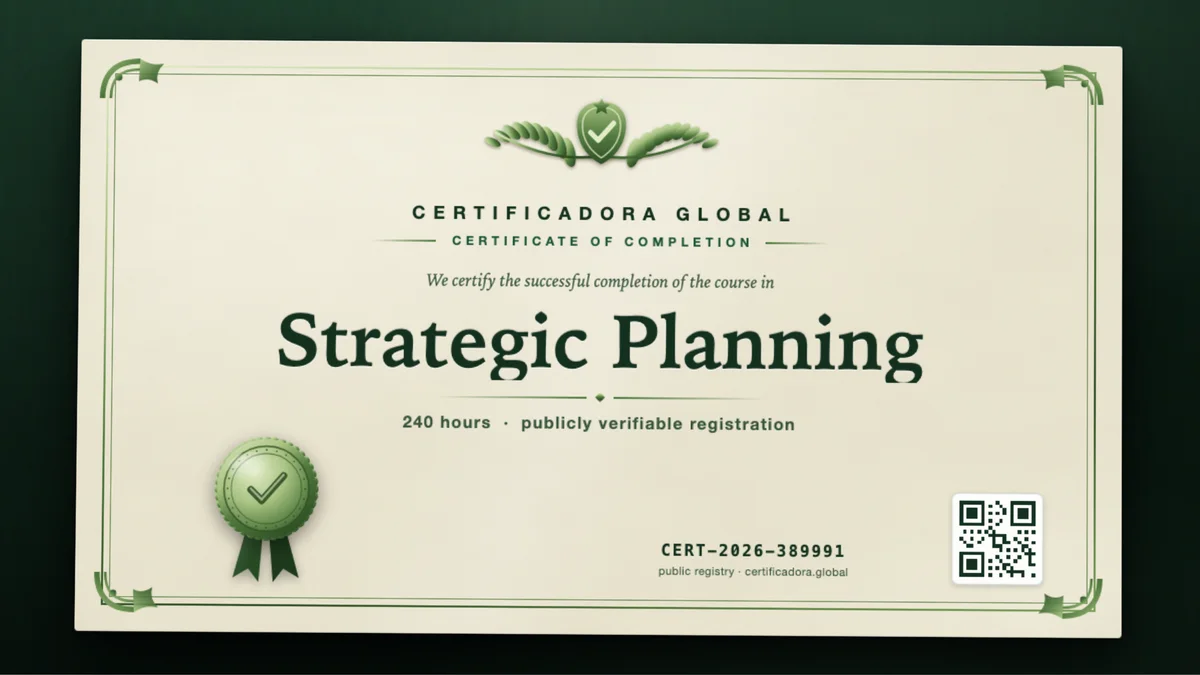 Cover of the Strategic Planning course