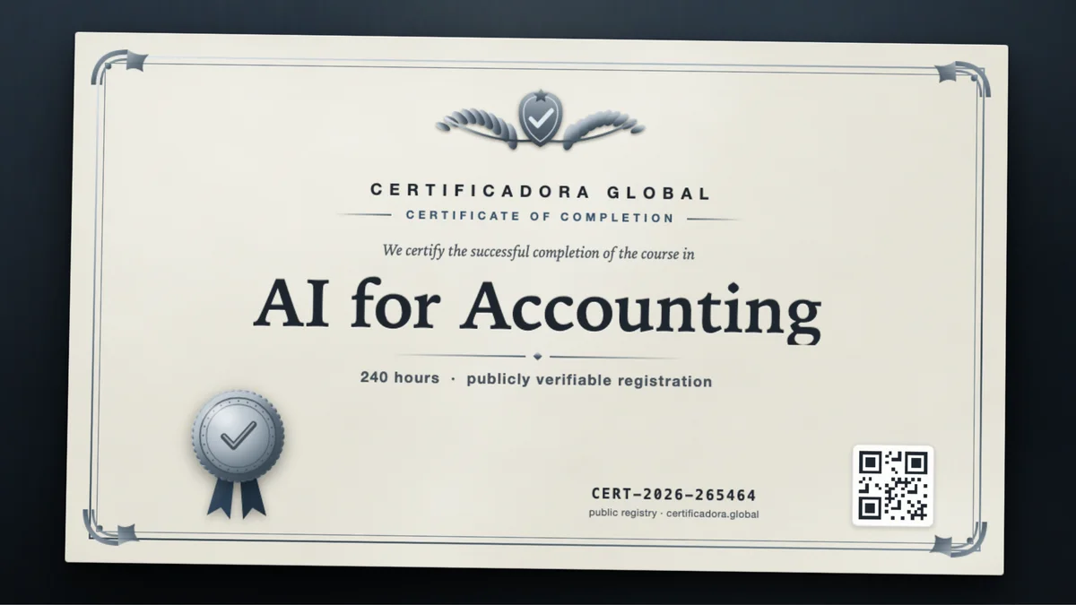 Cover of the AI for Accounting course