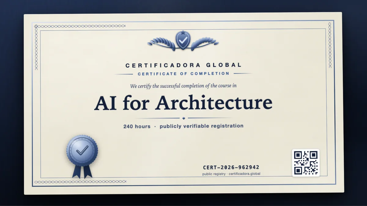 Cover of the AI for Architecture course