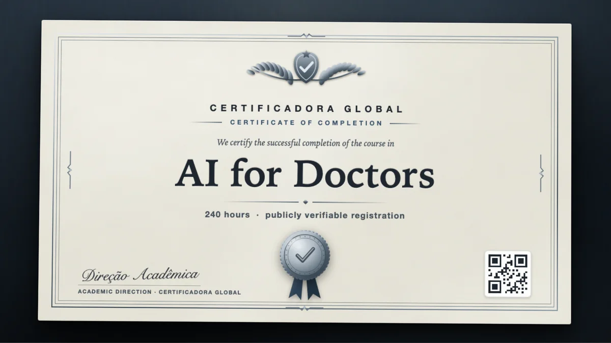 Cover of the AI for Doctors course