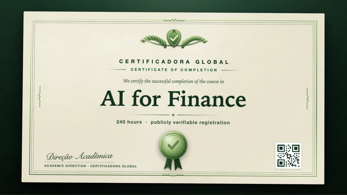 Cover of the AI for Finance course