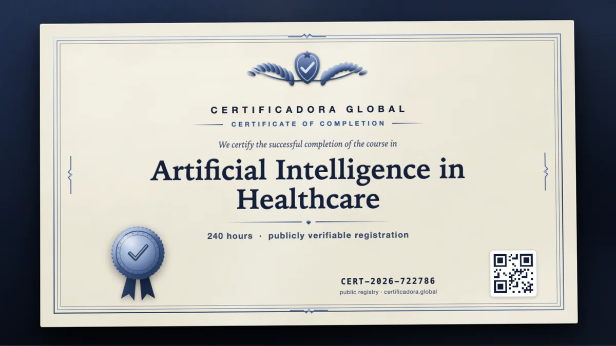 Cover of the Artificial Intelligence in Healthcare course