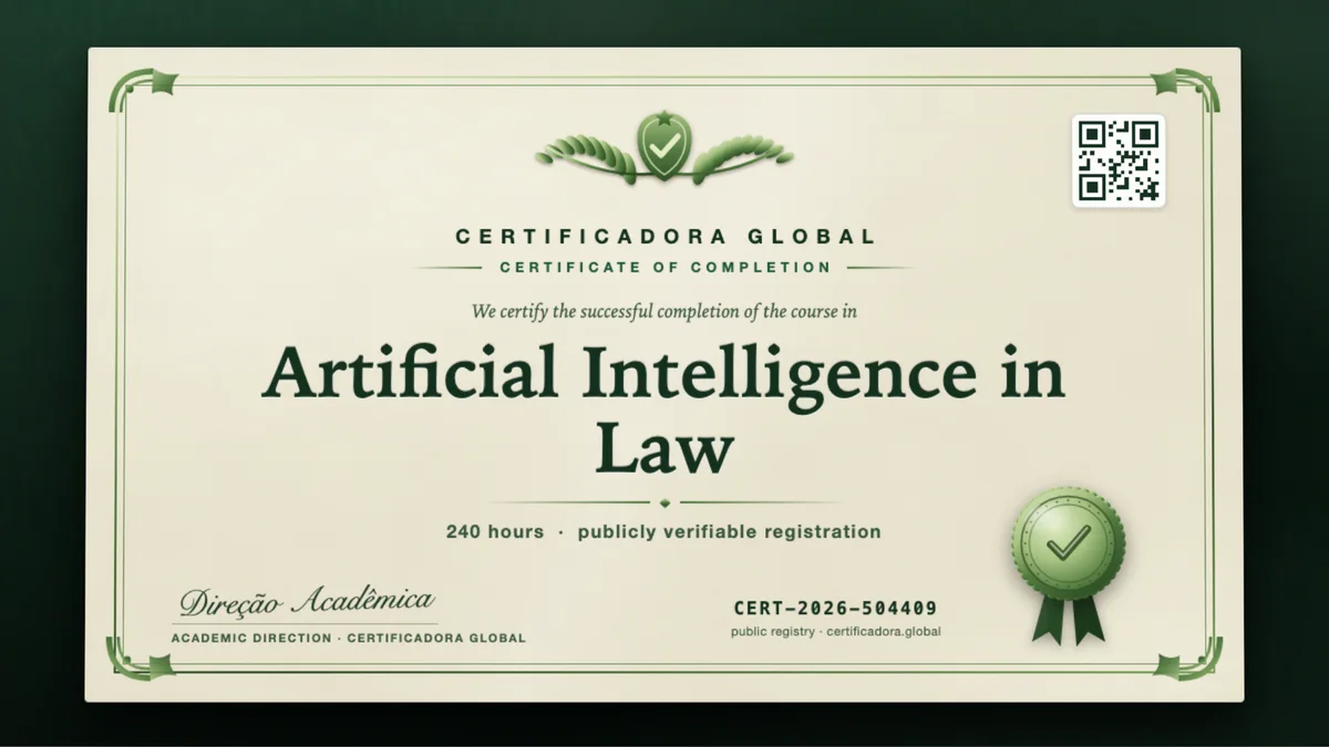 Cover of the Artificial Intelligence in Law course