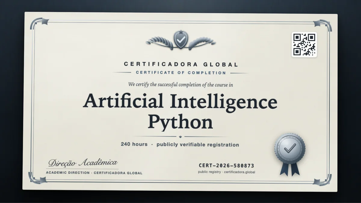 Cover of the Artificial Intelligence Python course