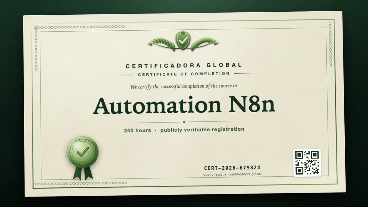 Cover of the Automation N8n course
