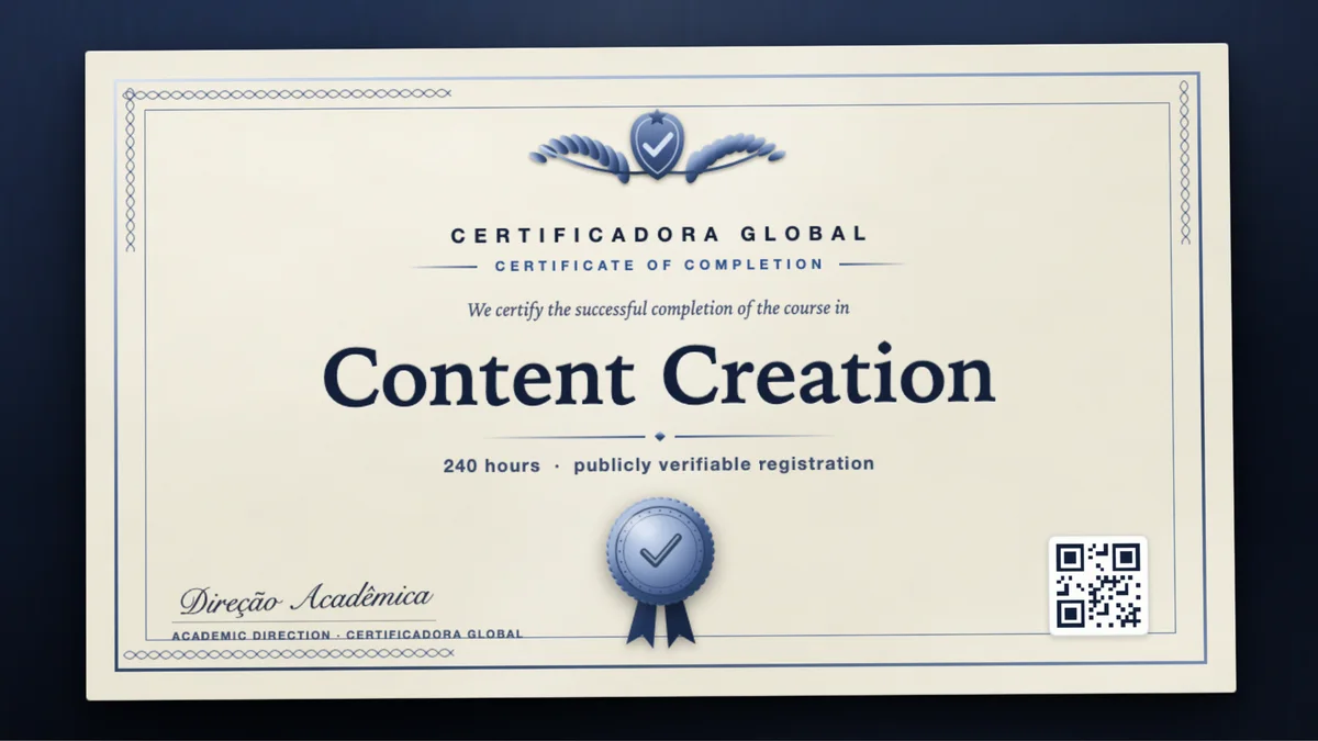 Cover of the Content Creation course