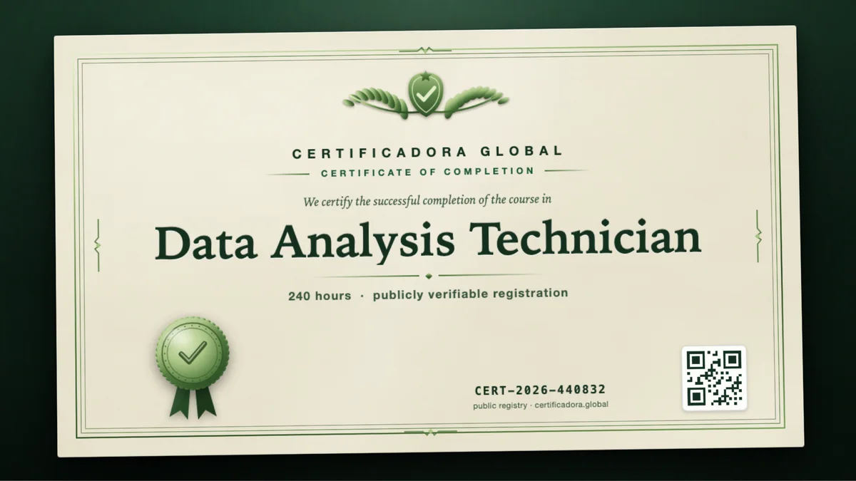 Cover of the Data Analysis Technician course