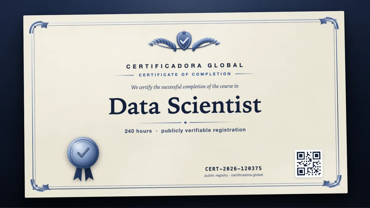 Cover of the Data Scientist course