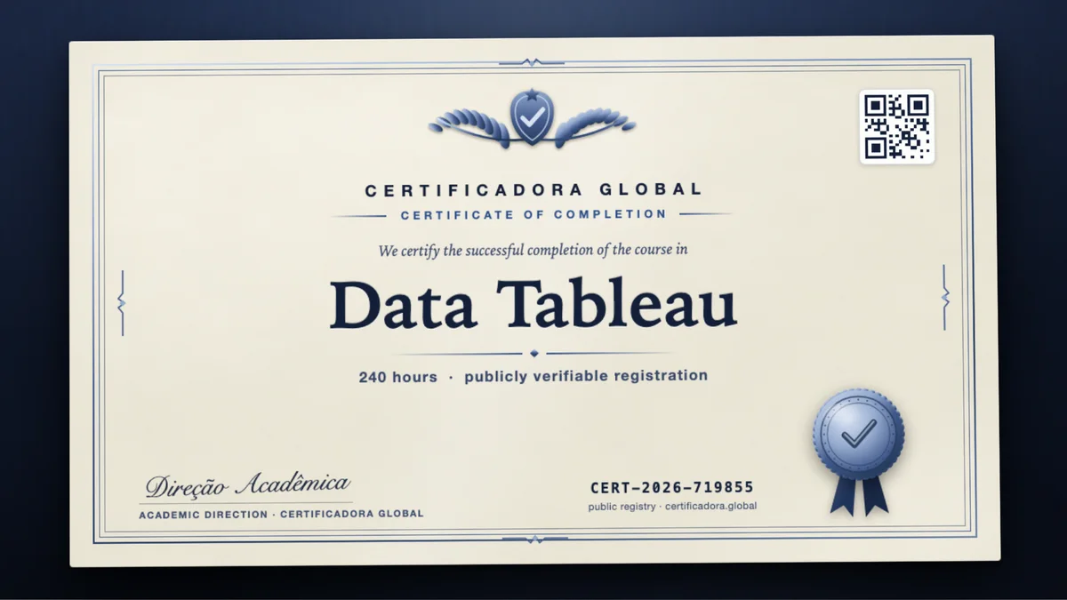 Cover of the Data Tableau course