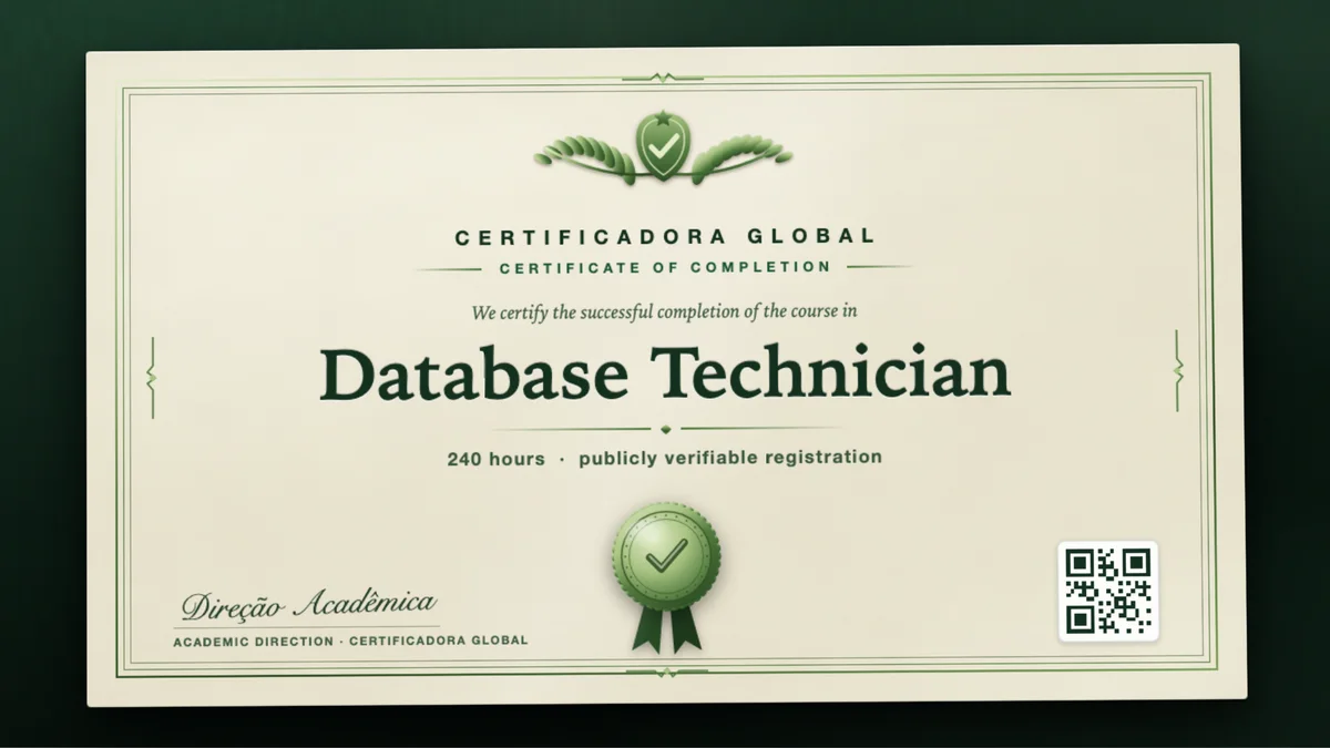 Cover of the Database Technician course