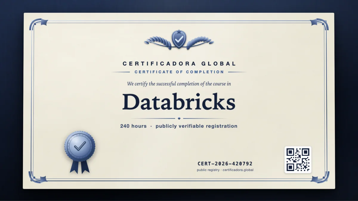 Cover of the Databricks course