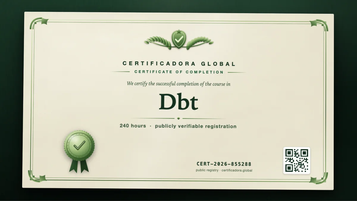Cover of the Dbt course