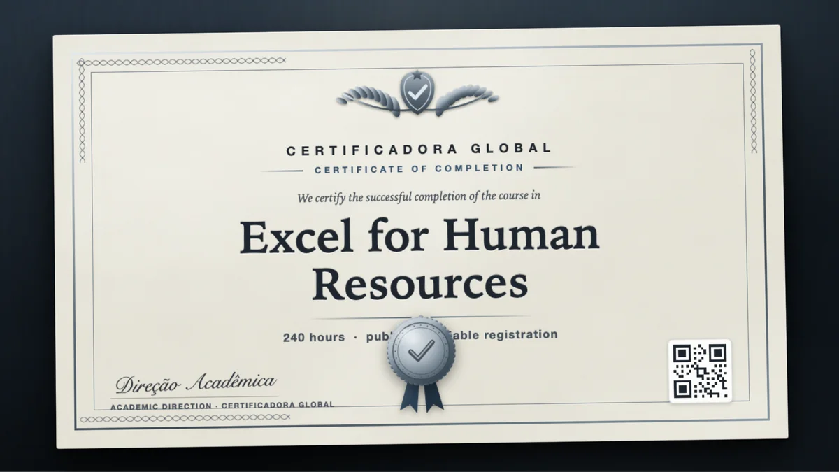 Cover of the Excel for Human Resources course