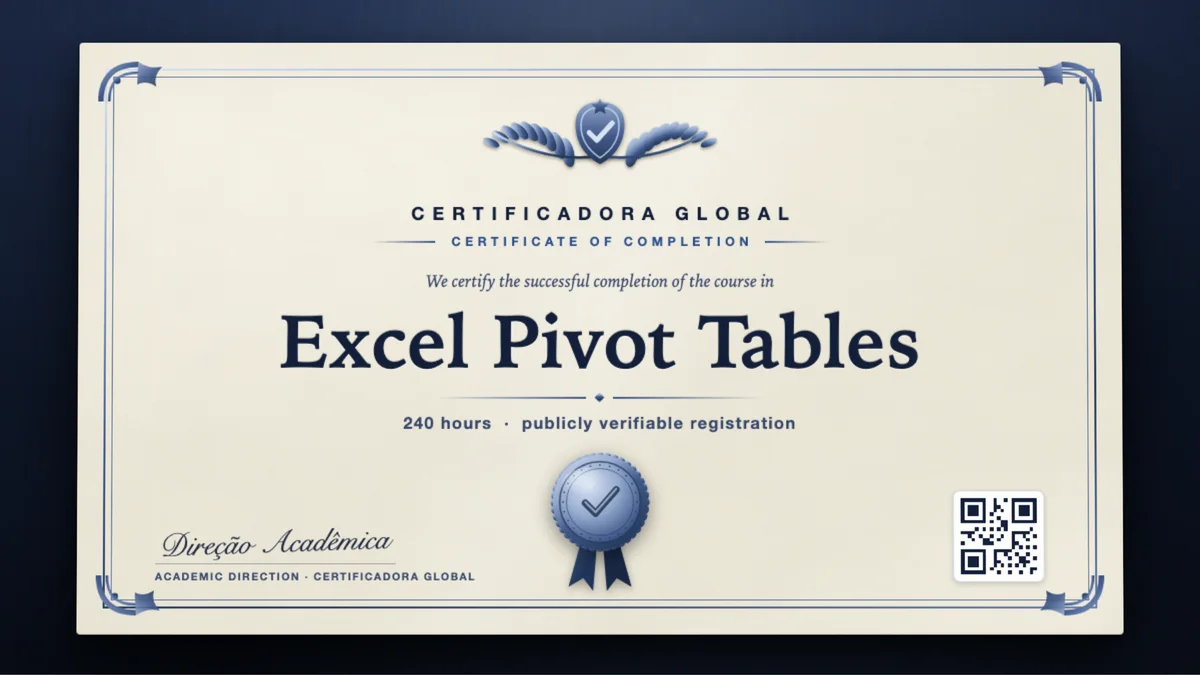 Cover of the Excel Pivot Tables course