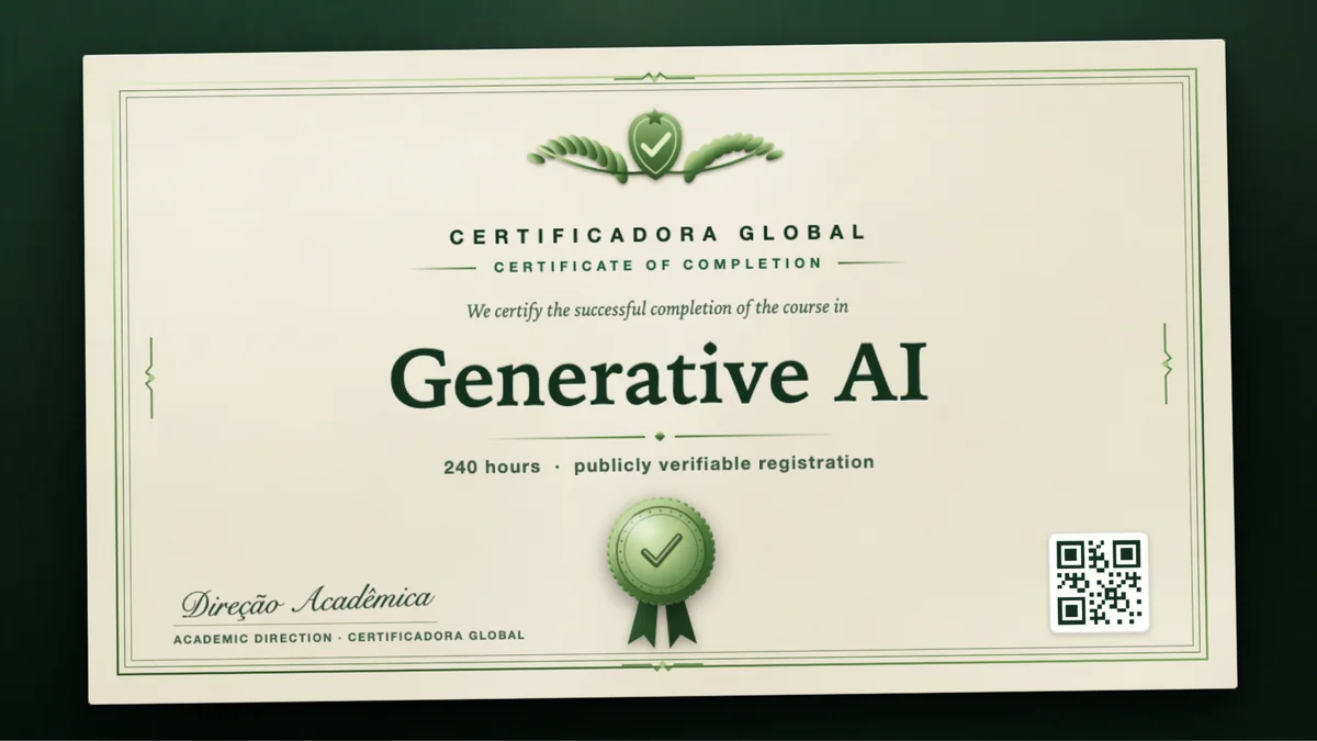 Cover of the Generative AI course