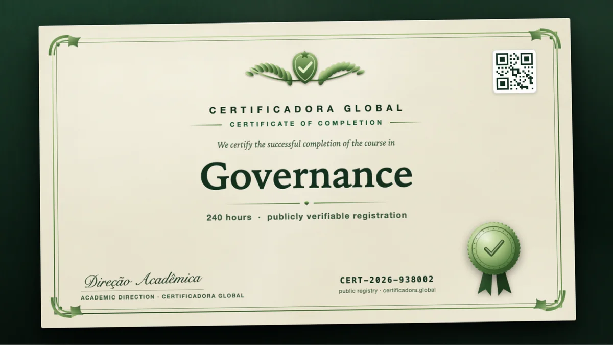 Cover of the Governance course