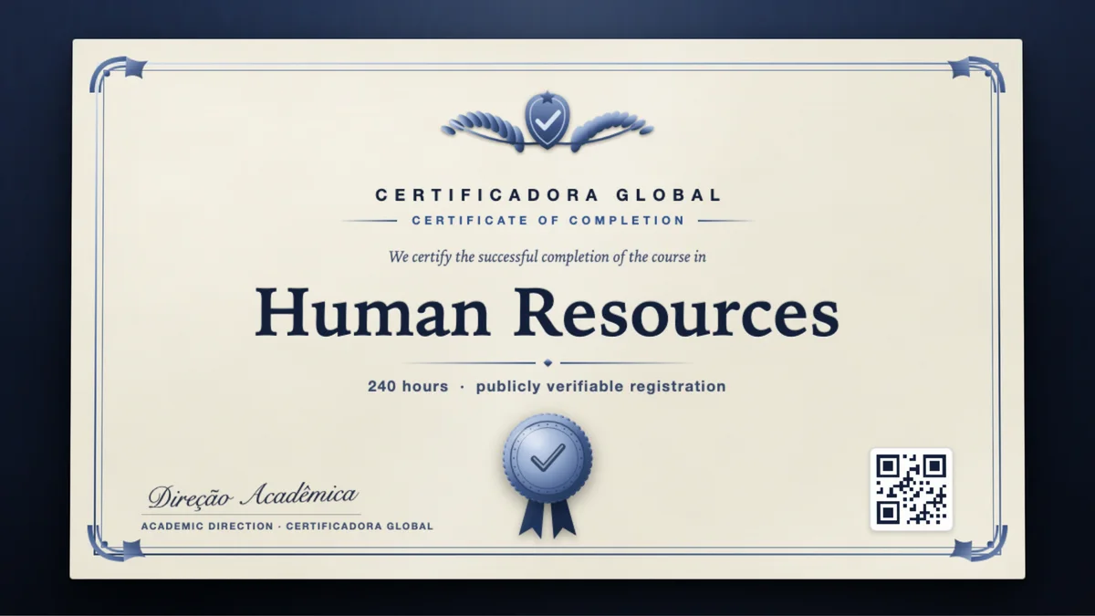 Cover of the Human Resources course