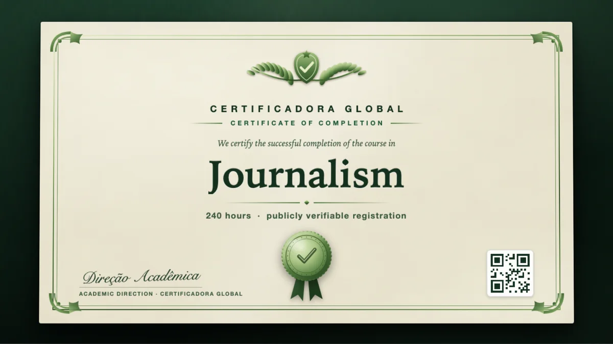 Cover of the Journalism course
