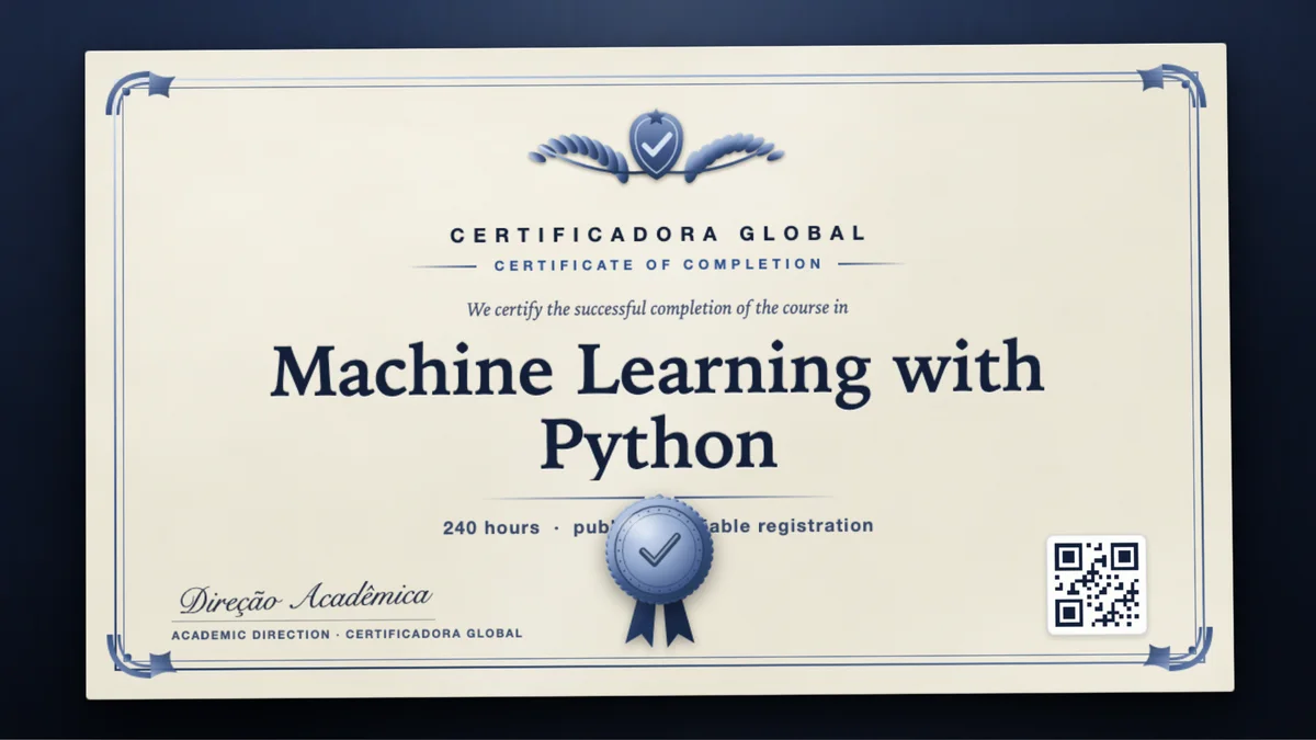 Cover of the Machine Learning with Python course