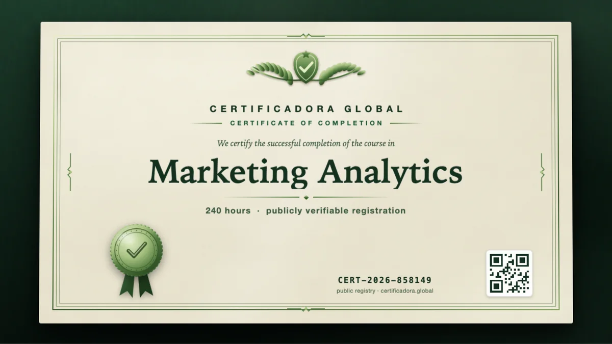 Cover of the Marketing Analytics course