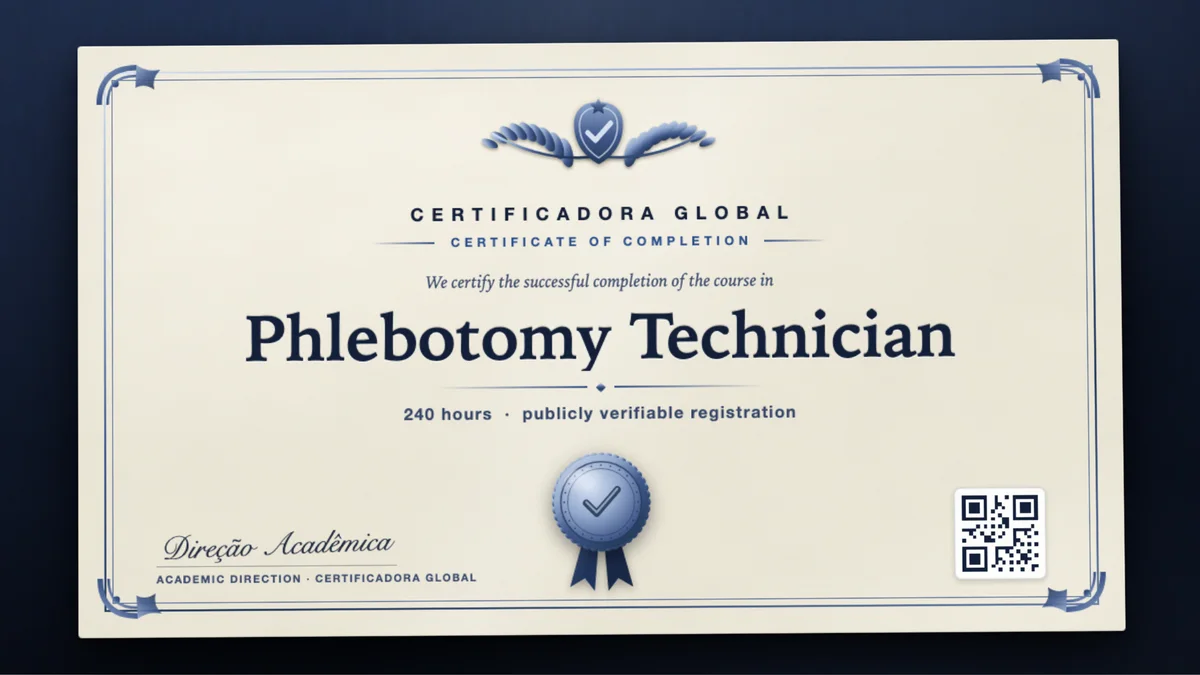 Cover of the Phlebotomy Technician course