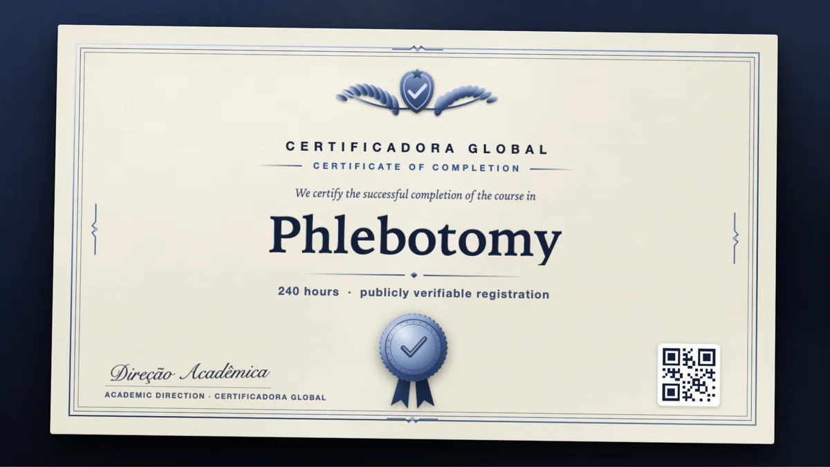 Cover of the Phlebotomy course