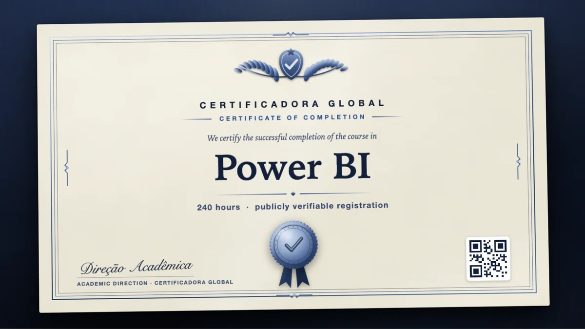 Cover of the Power BI course
