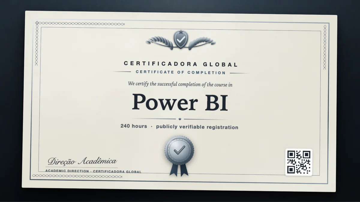 Cover of the Power BI course