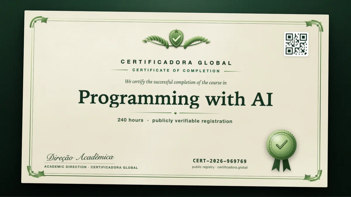Cover of the Programming with AI course