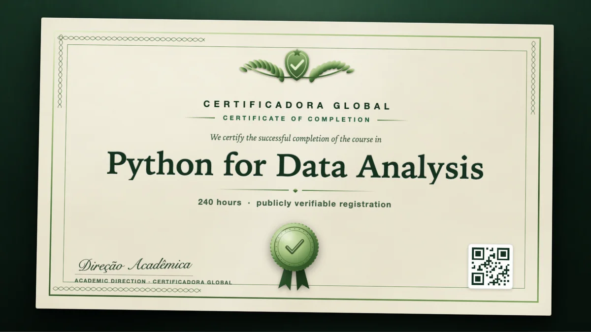 Cover of the Python for Data Analysis course