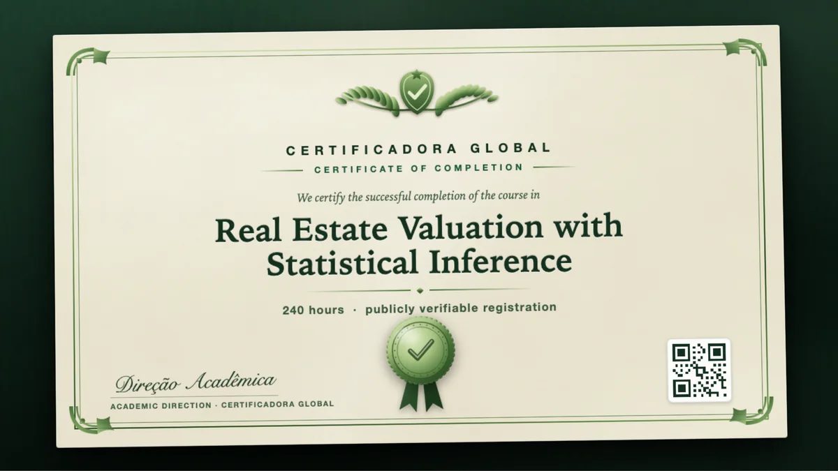 Cover of the Real Estate Valuation with Statistical Inference course