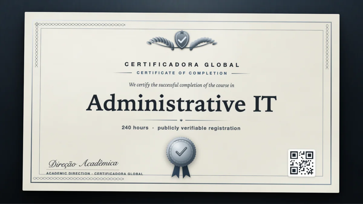 Cover of the Administrative IT course
