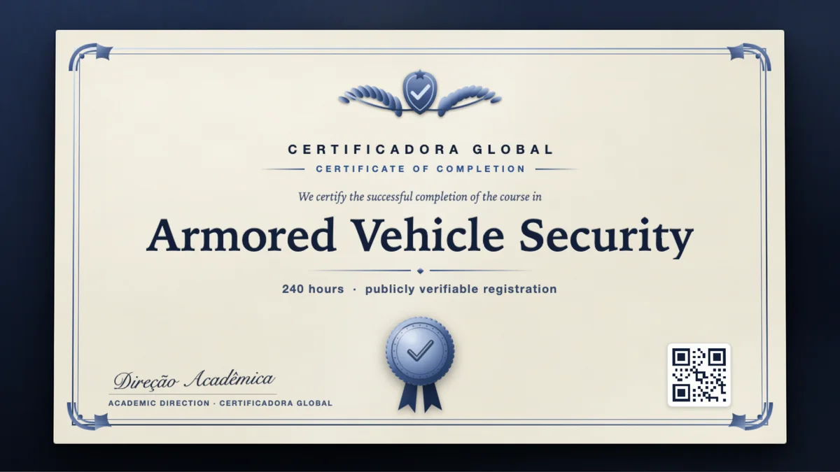 Cover of the Armored Vehicle Security course