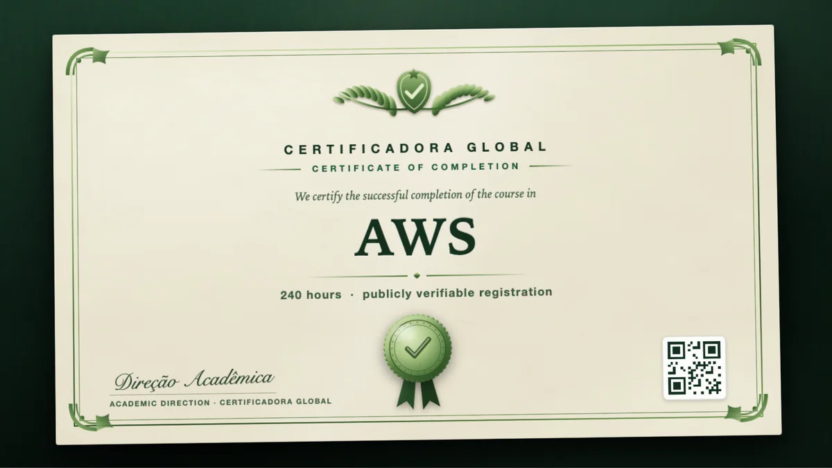 Cover of the AWS course