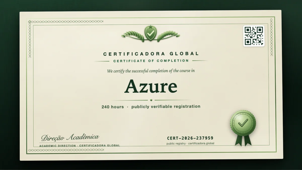 Cover of the Azure course