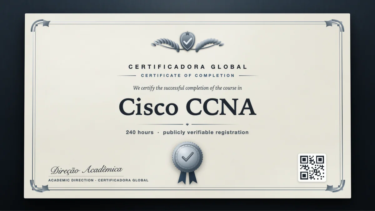 Cover of the Cisco CCNA course