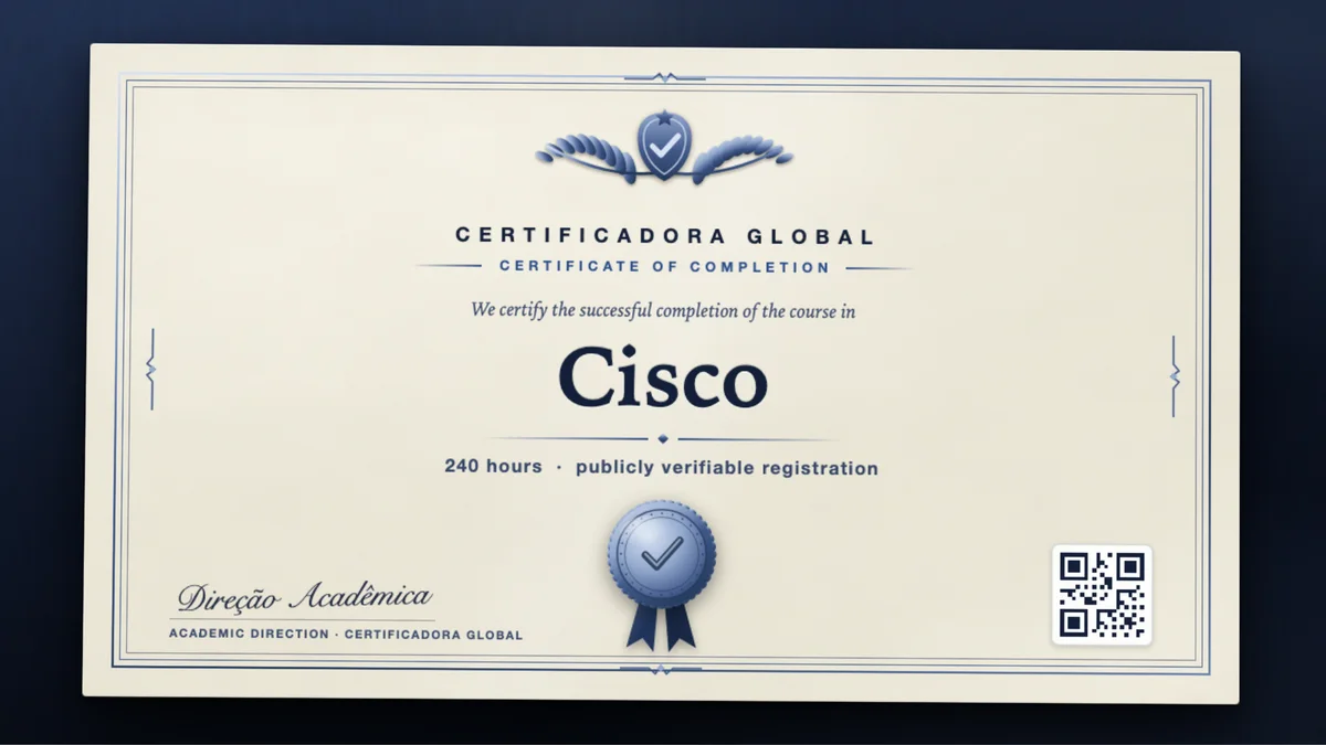 Cover of the Cisco course