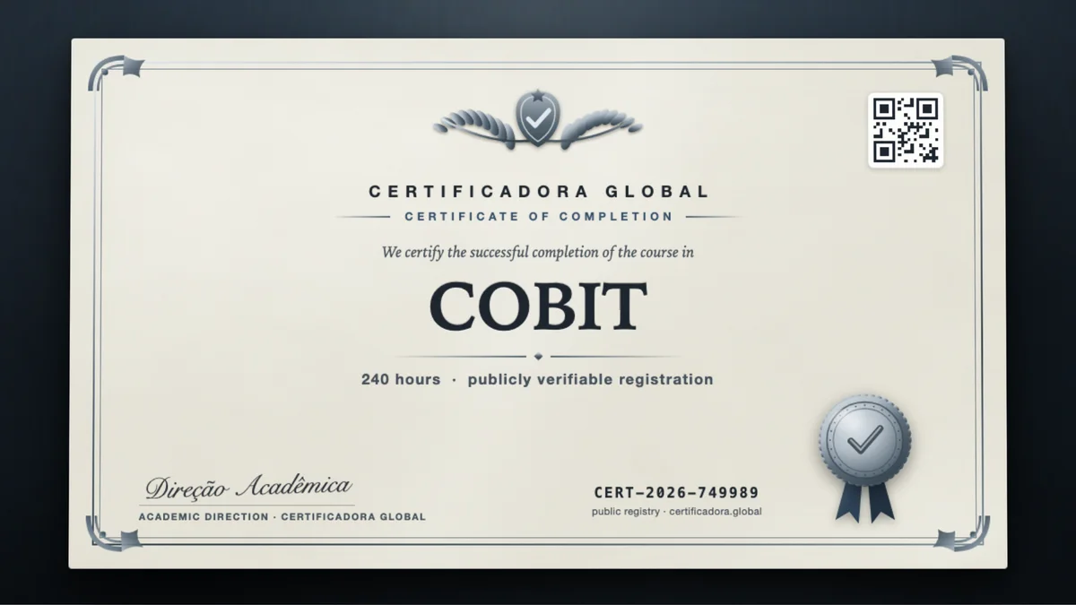 Cover of the COBIT course