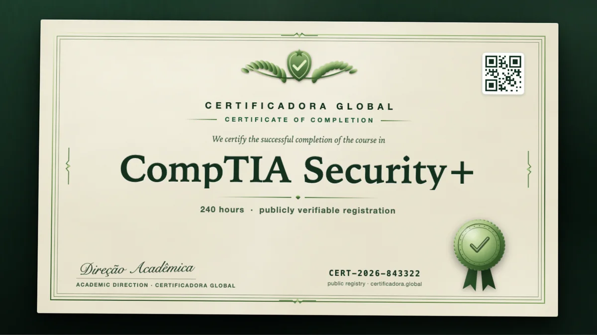 Cover of the CompTIA Security+ course
