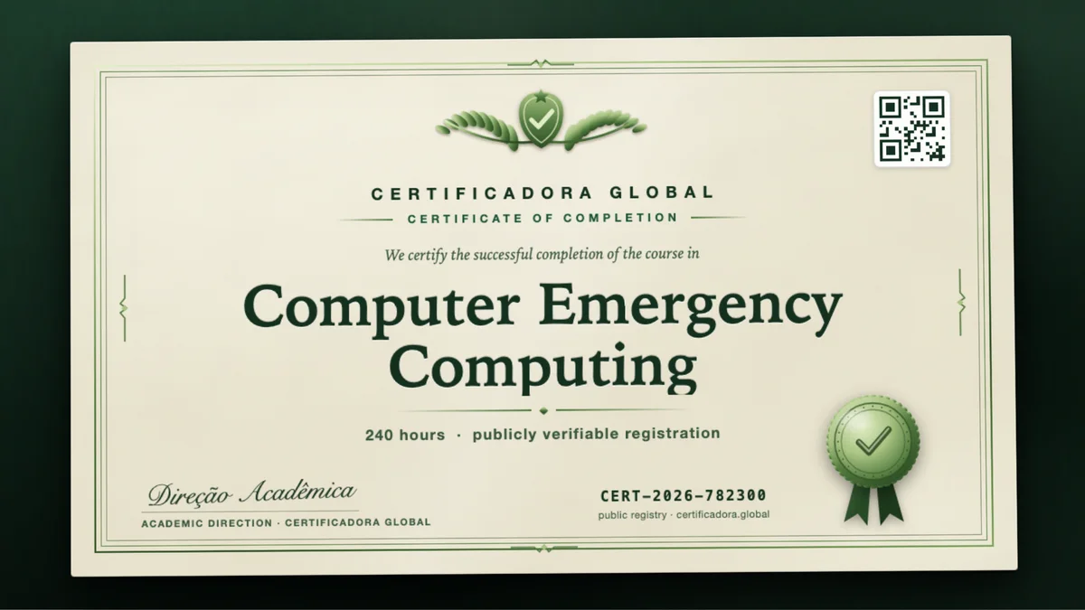 Cover of the Computer Emergency Computing course