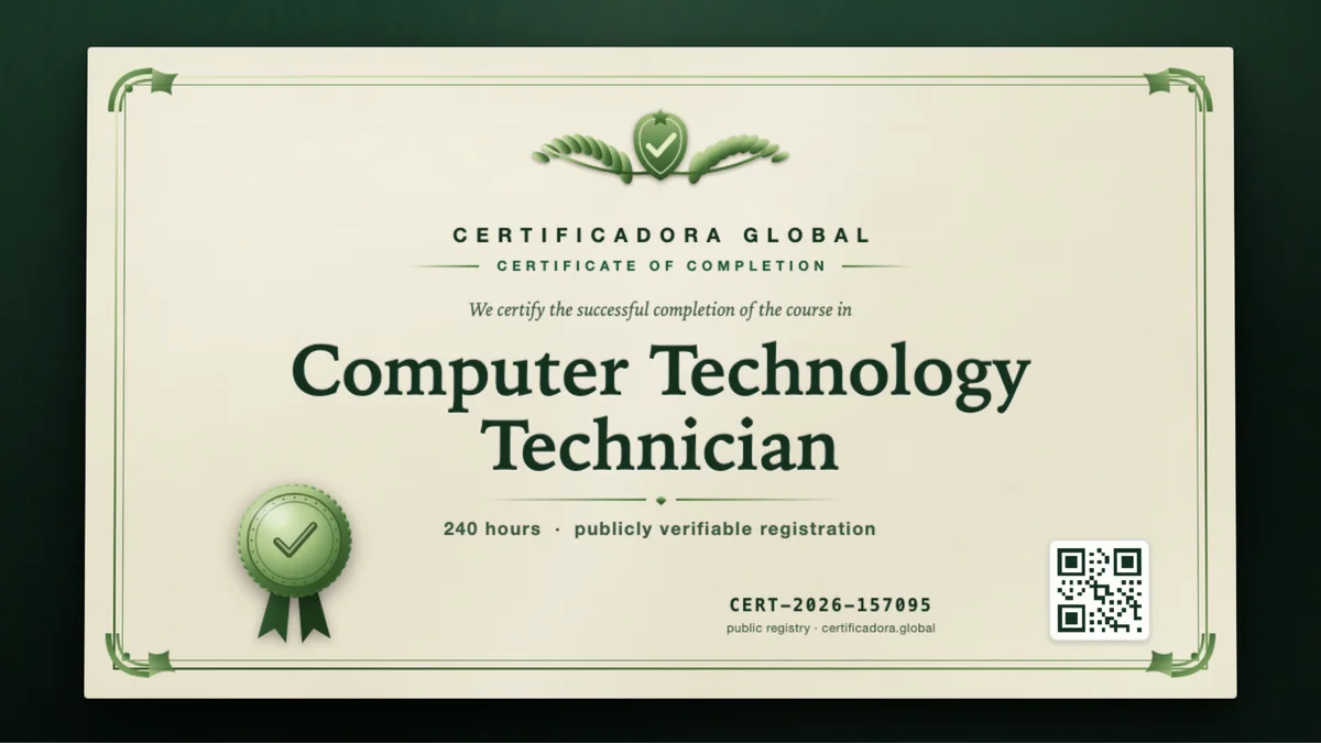 Cover of the Computer Technology Technician course