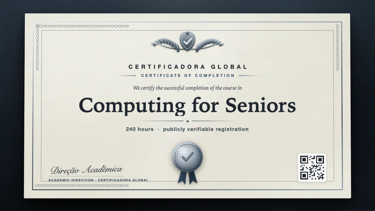 Cover of the Computing for Seniors course