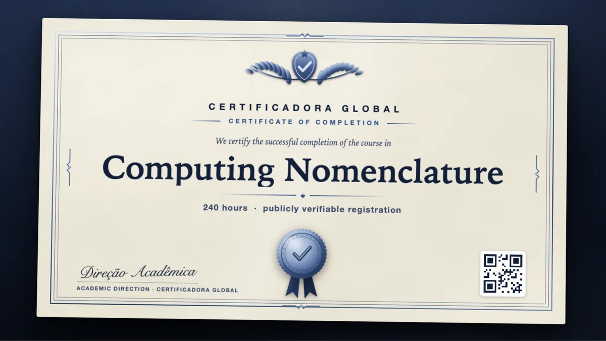 Cover of the Computing Nomenclature course