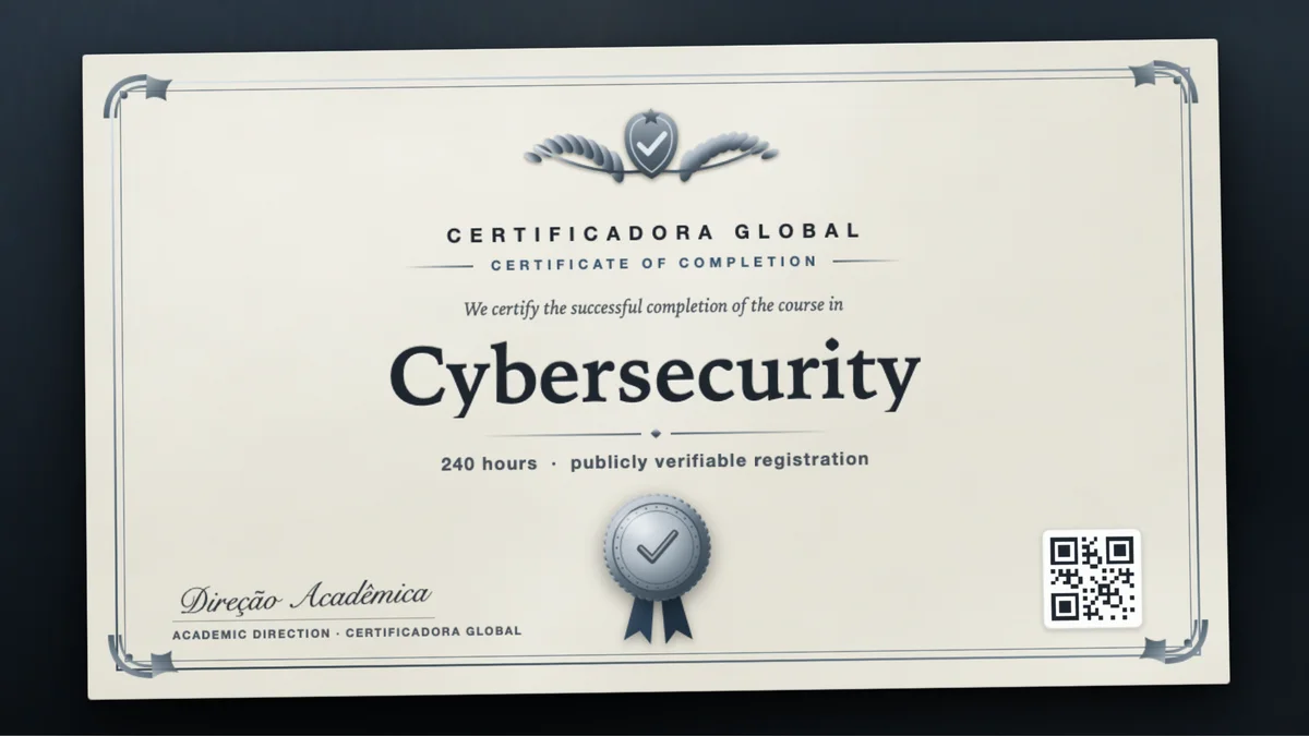 Cover of the Cybersecurity course
