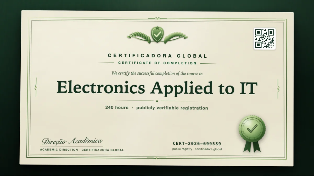 Cover of the Electronics Applied to IT course