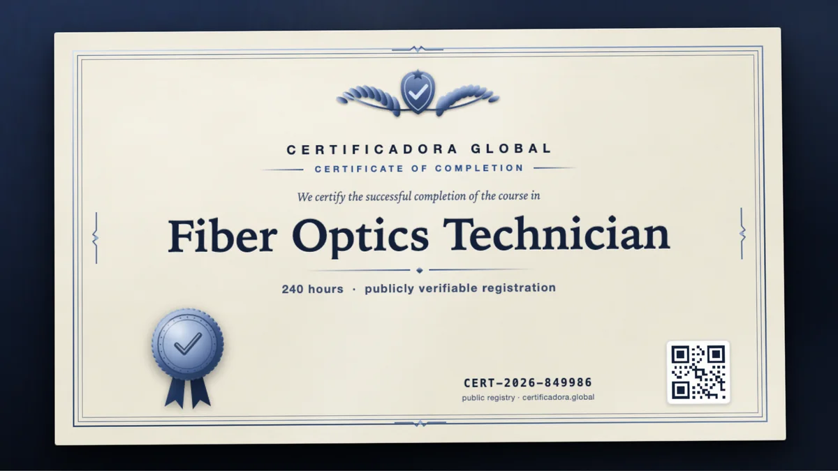 Cover of the Fiber Optics Technician course