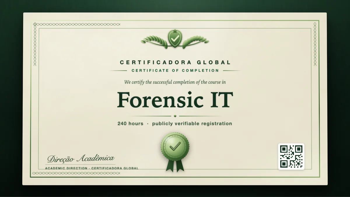 Cover of the Forensic IT course