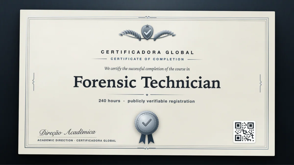 Cover of the Forensic Technician course